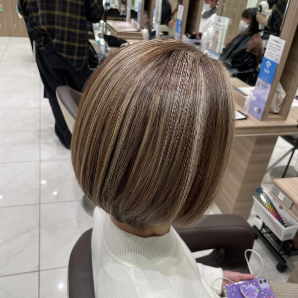 髪質改善ハイライト