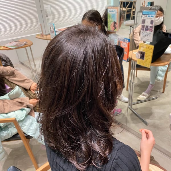 ミディアムレイヤー×デジタルパーマ|THREE by KEEP 尾山台