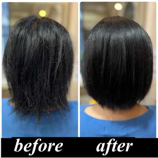 美髪整形ストレート(薬剤のオリジナルブレンドで艶感抜群)