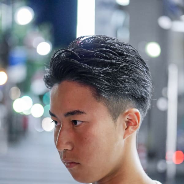 ツーブロックショート
