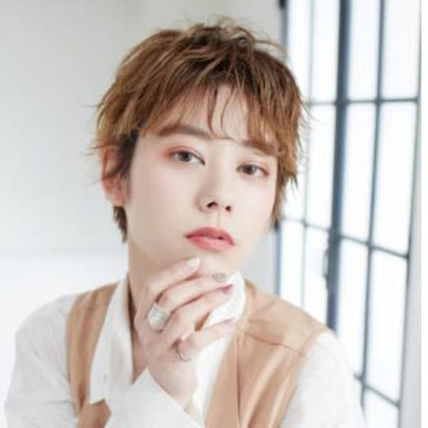 丸みショートパーマスタイル