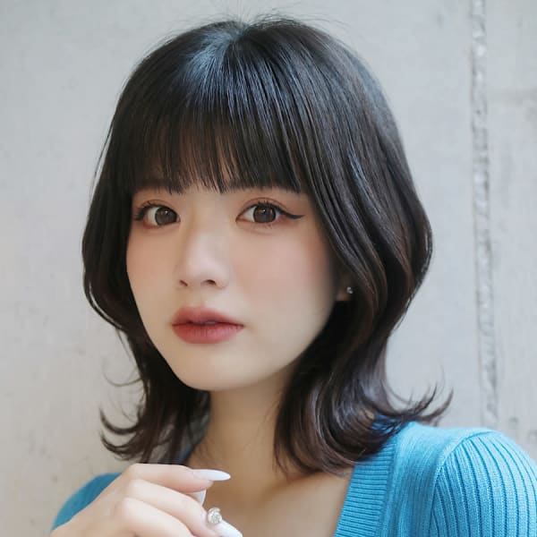 黒髪韓国風くびれヘア20代30代40代人気☆|DaVin