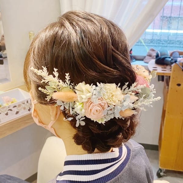 花盛ルーズアップ|ヘアセットサロンLaLa rOomo STUDIO