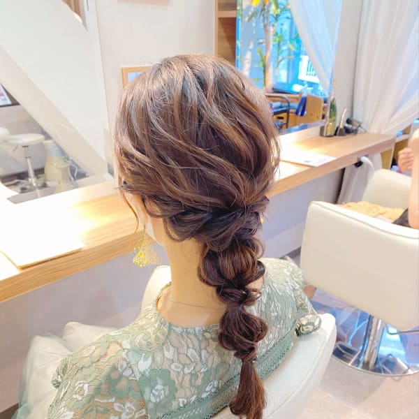 ローポニー編み下ろしアレンジ