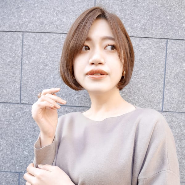 長めバング/ミルクティーベージュ【有海一生】/髪質改善|shushu    organic & hair