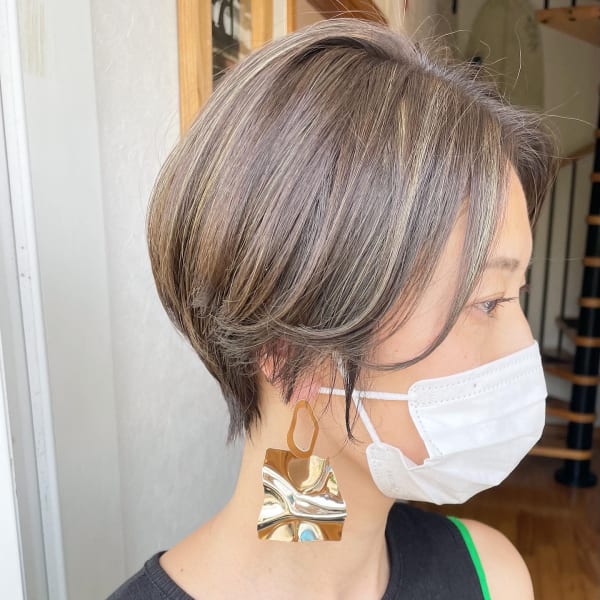 ハンサムショート×メッシュ