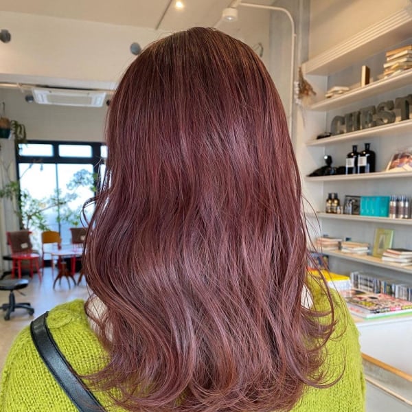 【CHESTER】暖色系カラー ピンクグラデーション 