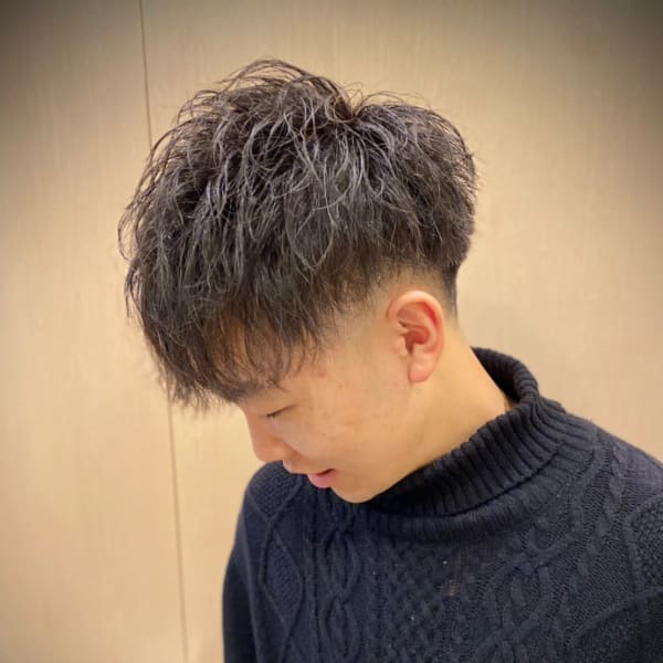 ドロップバングスキンフェード【ヒロ銀座】