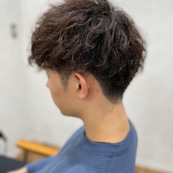 スパイラルパーマ×束間マッシュ|錦糸町髪質改善個室型美容室 Rounds by LIEN