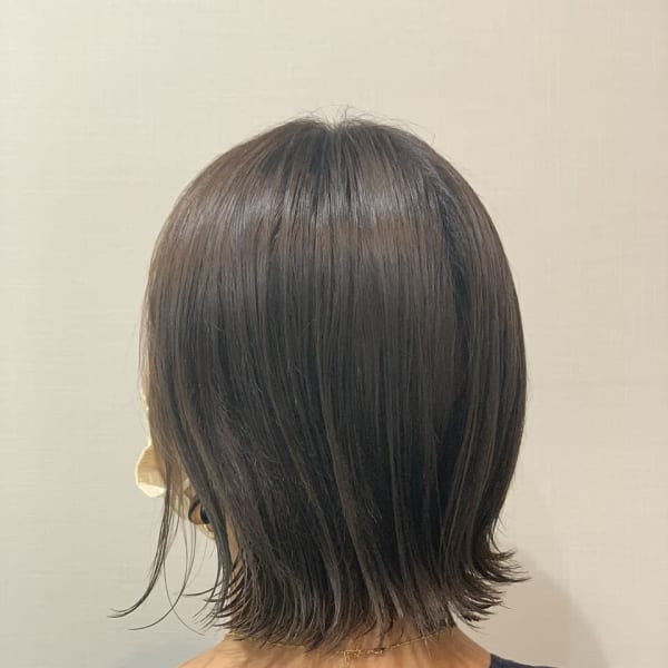 大人可愛い20代30代40代切りっぱなしボブラフショート◎