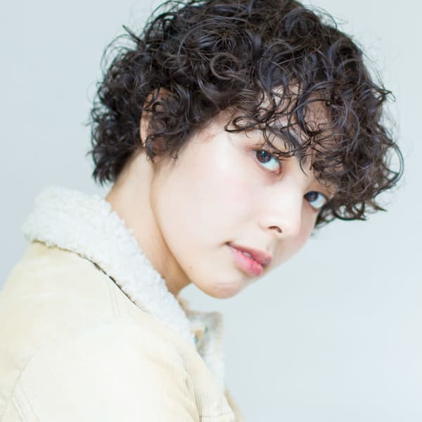 ショートパーマ ウェーブパーマ ハンサムショート 神戸美容室