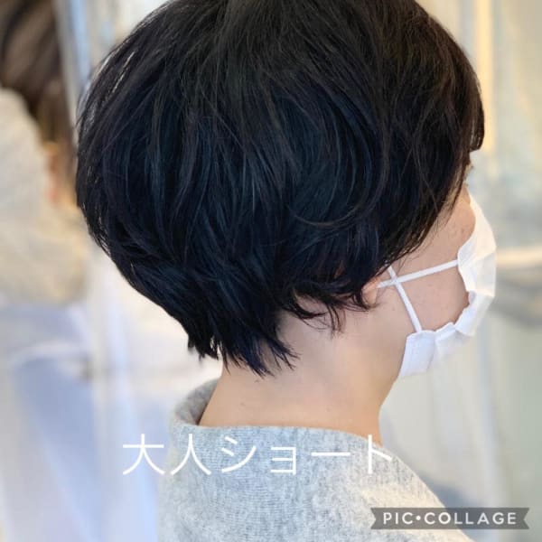パーマ大人ショート