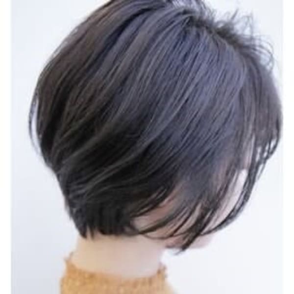 小顔　ショートボブ　大人かわいい|Air Bijou