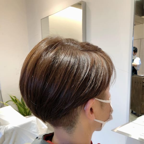 可愛いツーブロック&ショートマッシュ