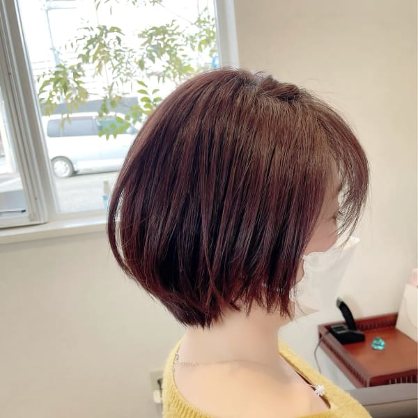 首が長くみえるクビれショート|akira仁川店