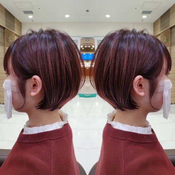 チェリーブロッサム&ショートボブ|Ash 津田沼店