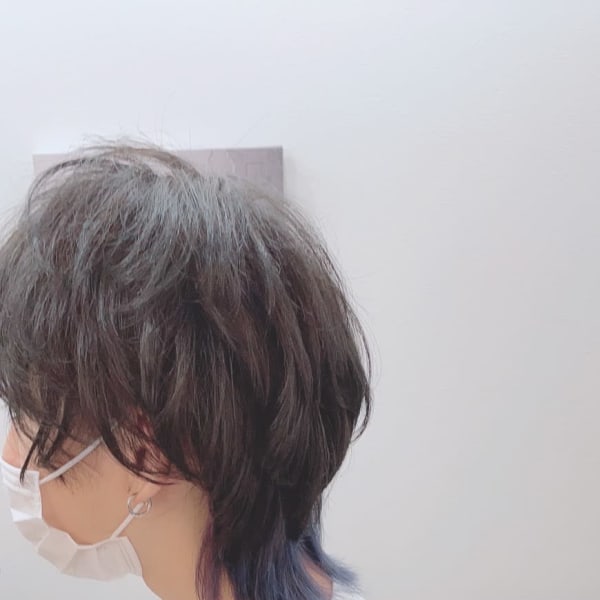 メンズウルフ　インナーカラー