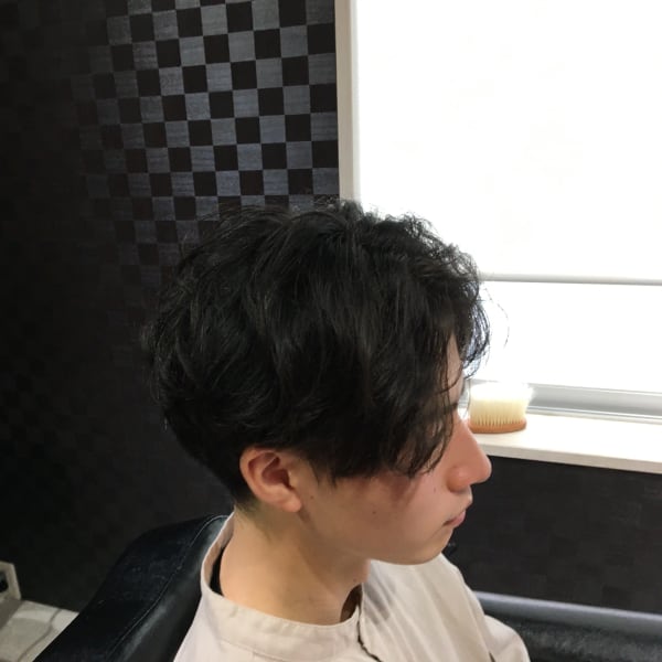 今風　メンズセンターパートニュアンスパーマ|confront