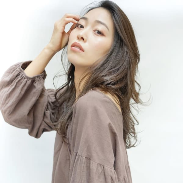 大人カールのグレージュスタイル【銀座】