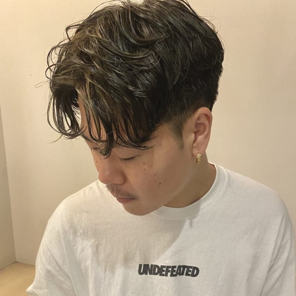 メンズ２ブロックパーマ|Hair&Spa Rico By LikkleMore