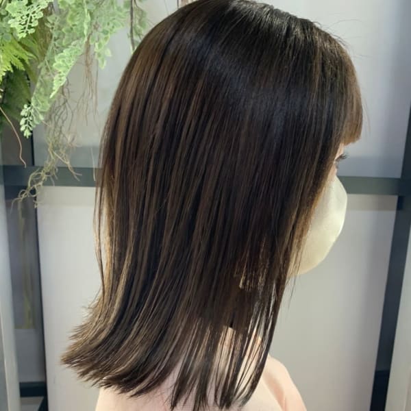 ナチュラルセミディ/髪質改善/ハイライト