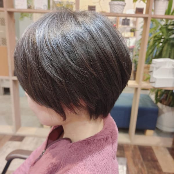 乾かしただけでもキレイ、まとまるショート