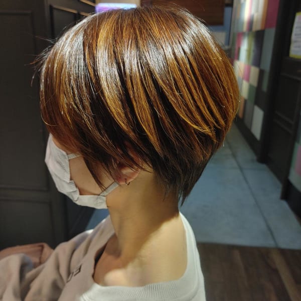 シャープでキリッとした大人ショート