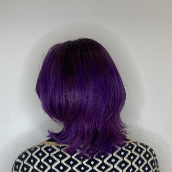 圧倒的な透明感!パープルヘアカラー