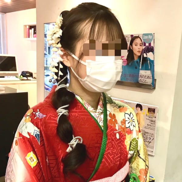 着物　ダウンフェミニンスタイル