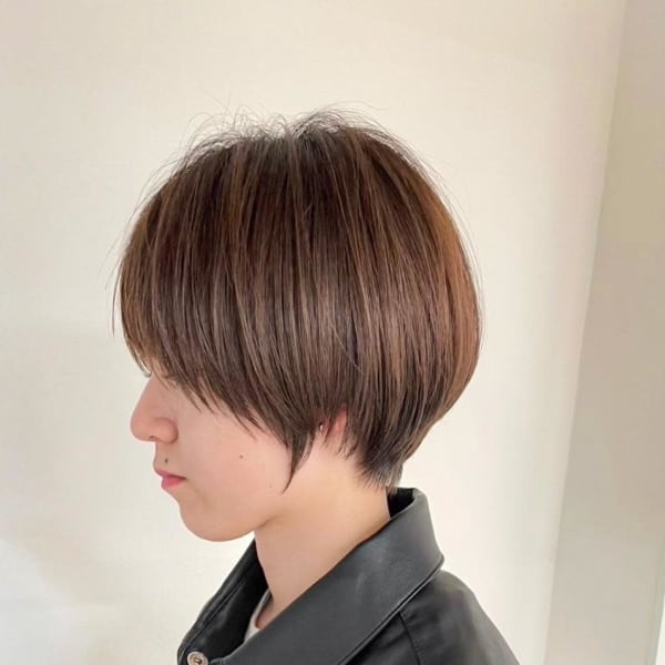 大人可愛い×丸みエアリーショートボブ|unique x KENJE 町田