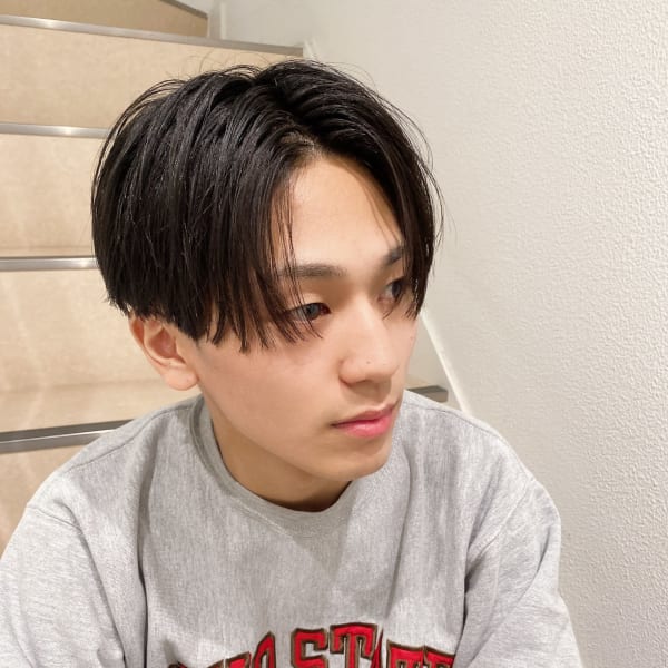 ナチュラルセンターパート|Keep hair design 自由が丘