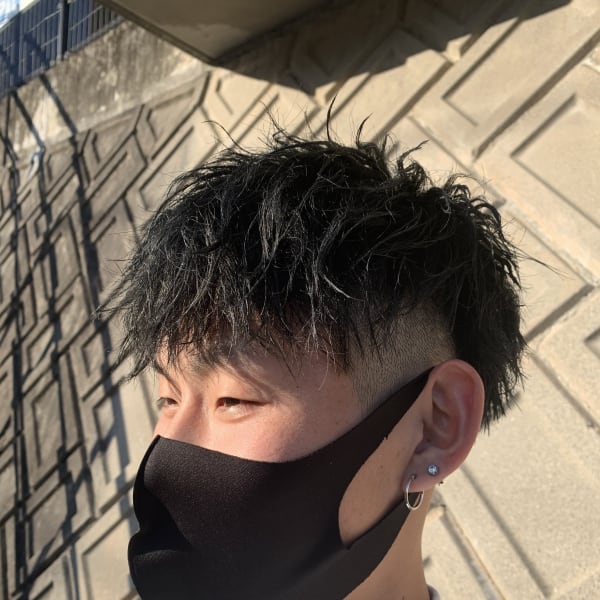 メンズ　ショート《ツイスト×ツーブロック》