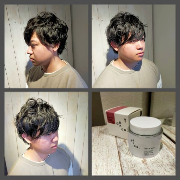 メンズスパイラルショート