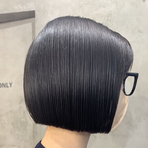 【No.06HWS】*切りっぱなしフラットボブ×アッシュグレ|No.06 Hair Work Shop