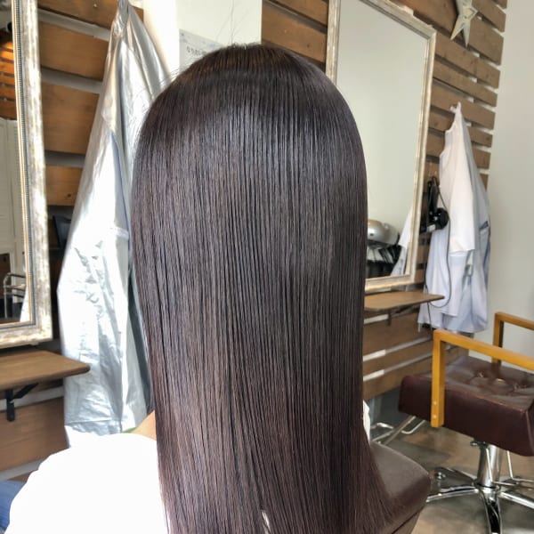 ピンクパープル/グラデーションカラー/ブリーチ/福岡/天神