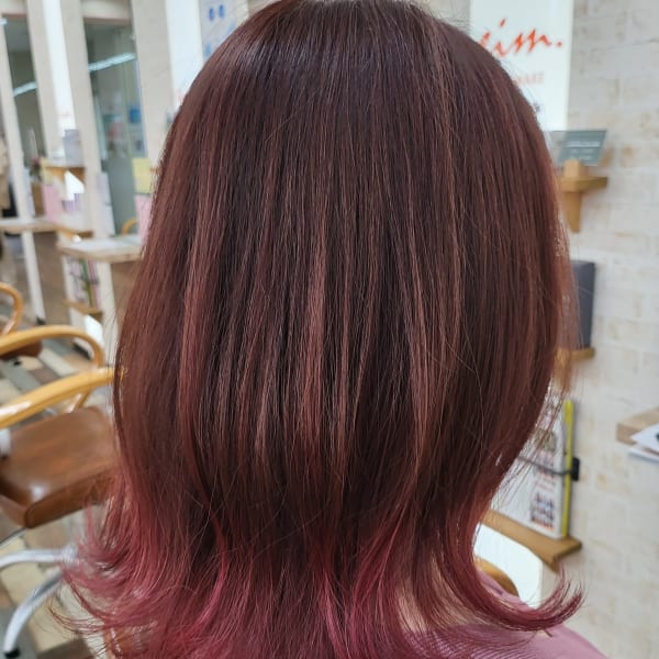 すそカラー|エイムヘアメイク 舟入店