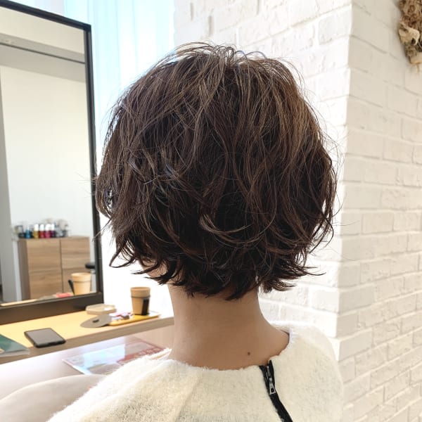 【サロンワーク】くしゅくしゅパーマボブ
