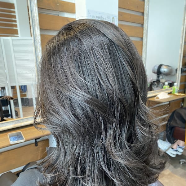 オリーブベージュ/グレージュ/髪質改善/天神/大名