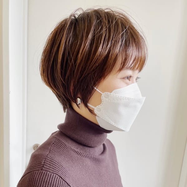 えりあし短めひし形ショート