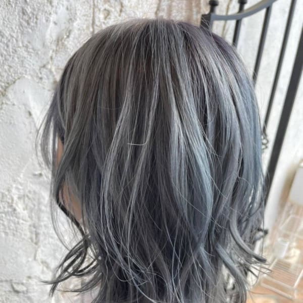 透明感ブルーアッシュ