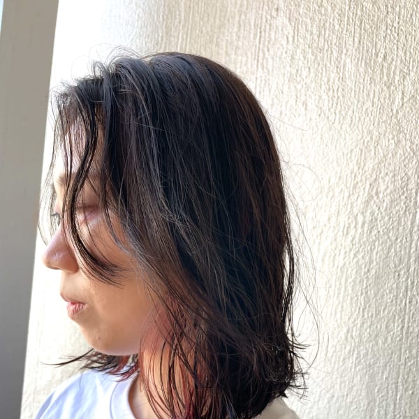 インナーピンク×ゆる巻きロブ