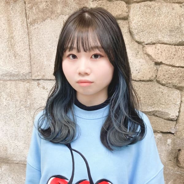 【Reir吉祥寺】*インナーカラー+ペールブルー+ショコラ*