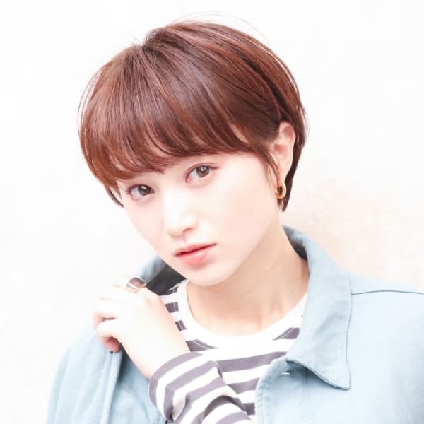 薄くなりすぎない抜け感のあるフルバング ショートボブ