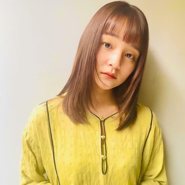 伸ばしかけもかわいい☆鎖骨したミディアム