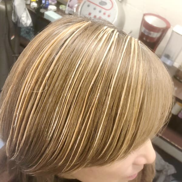 白髪ぼかし+オンカラー(Wカラー)+TOKIOトリートメント|Atelier Da zero