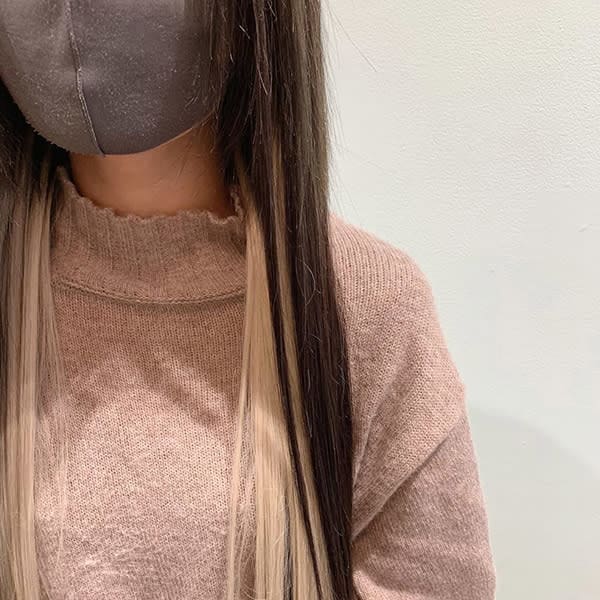 インナーカラー/ミルクティーベージュ/シールエクステ