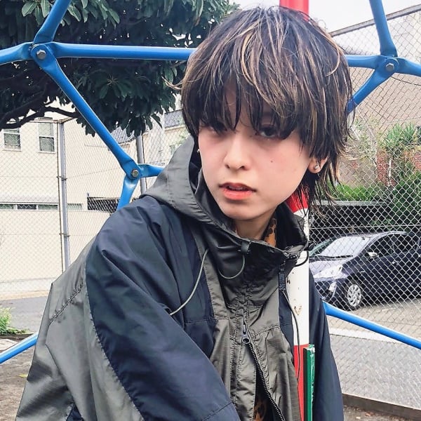 ハイライトカラー小顔クールショートウルフ|M.SLASH FIEL 東戸塚