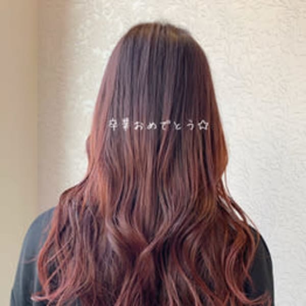 ブリーチなし!ピンクカラー☆