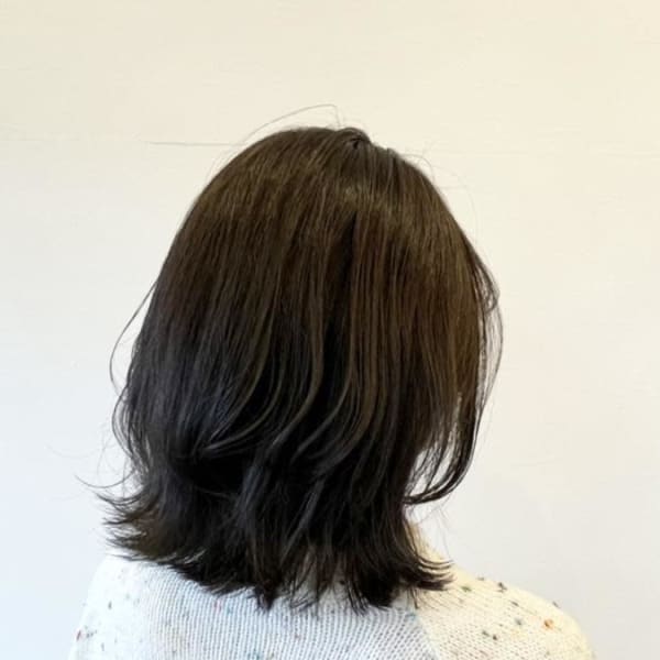 暗髪/ブルーグレージュ