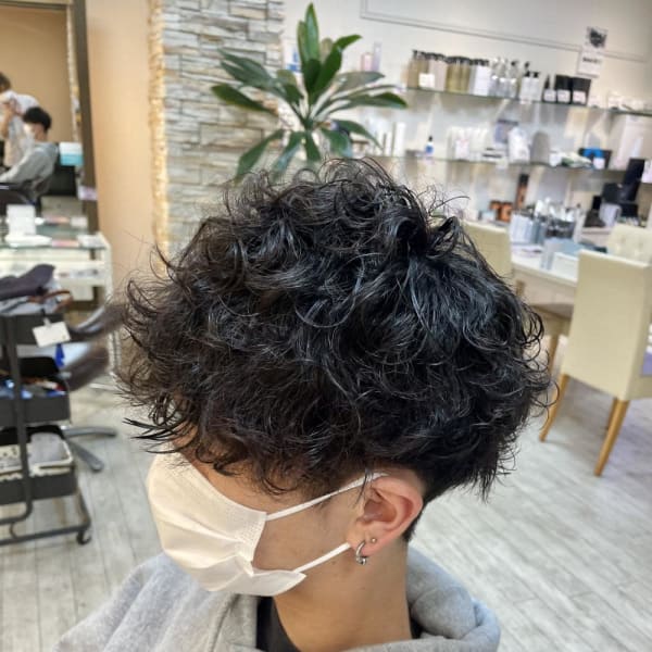 波巻きスパイラルパーマ